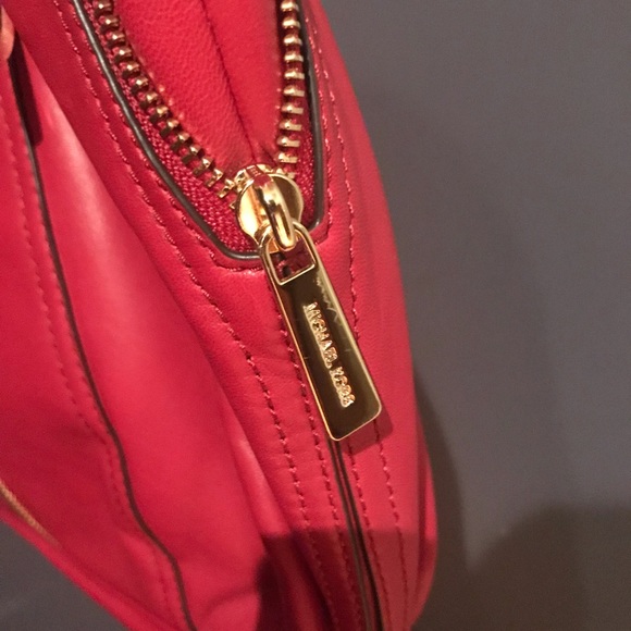 Michael Kors Red Leather Handbag - Picture 5 of 8